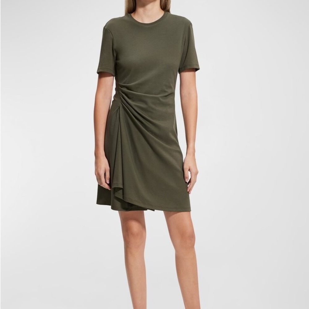 NWT Theory Clinton Knit Side-drape Mini Dress